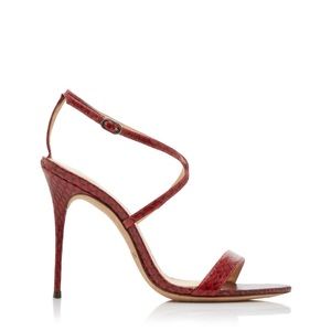 Cocktail snakeskin heel sandals NEW